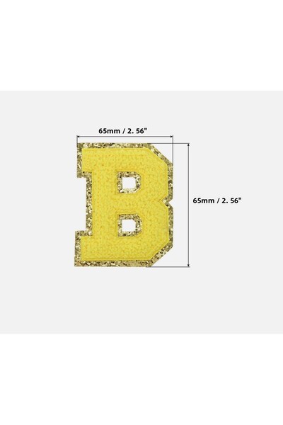 arredamento ملصق أصفر متوافق مع الترمس على شكل حرف B