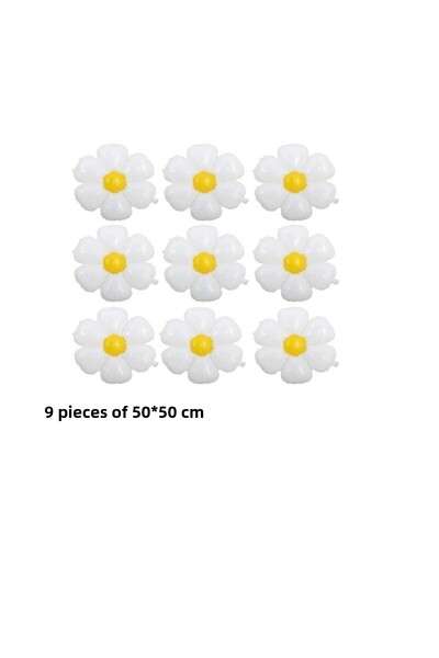 BEST PARTİ DOĞUM GÜNÜ PARTİ SÜSLERİ بالون ديزي فويل 9 قطع 50 سم