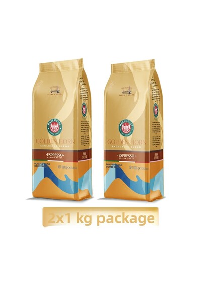 Mare Mosso Caffe ê Vendite اسبريسو جولدن هورن 2×1 كجم. (النواة والمطحون) قهوة