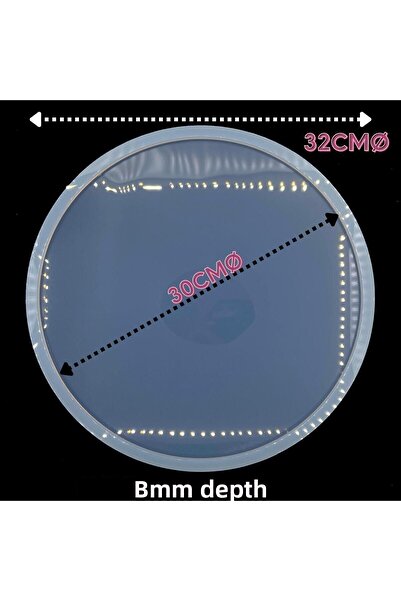 epoksikalipmarketi Epoxy Silicone Mold / Round Tray Mold