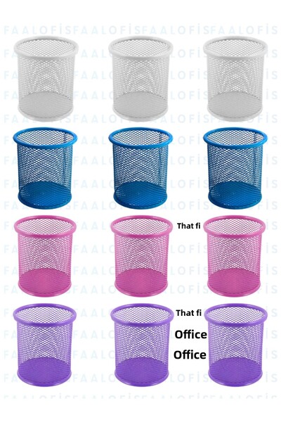 Globox Ποιοτική θήκη για στυλό 4 χρωμάτων 12 τεμαχίων Μπλε Μωβ Ροζ Λευκό Γραφ...