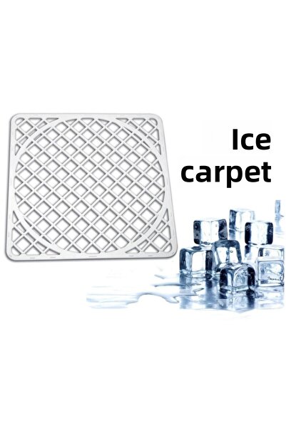 alpanya Covoraș practic pentru chiuvetă de bucătărie, pentru podea, pentru masă, covor de gheață din silicon 32x32cm