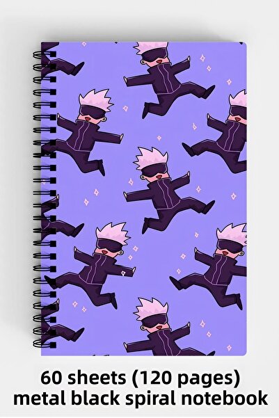 Anime Marketi Jujutsu Kaisen Anime تحت عنوان A5 دفتر بغلاف صلب حلزوني 120 ورقة