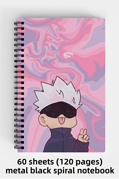 Anime Marketi تصميم جمالي قديم A5 دفتر بغلاف صلب حلزوني 120 ورقة