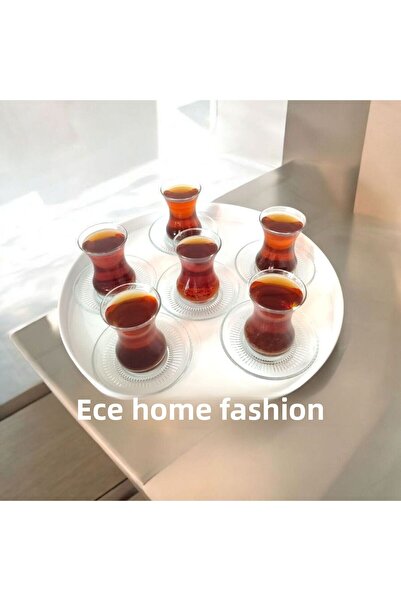EceAksesuar Tray Metal Tea Tray Coffee Tray Presentation Breakfast 37 cm Medi...
