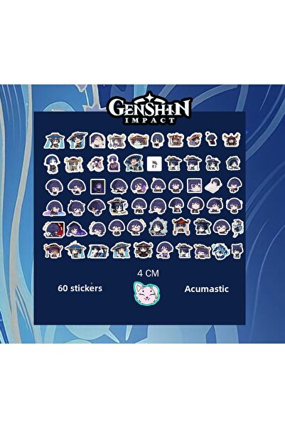 Akumastik Genshin Impact - Set de autocolante Scaramouche Wandarer 60 bucăți ...