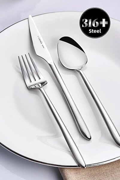 Karaca Prémiová sada příborů Stark 316 z oceli, 84 kusů, pro 12 osob, v krabici