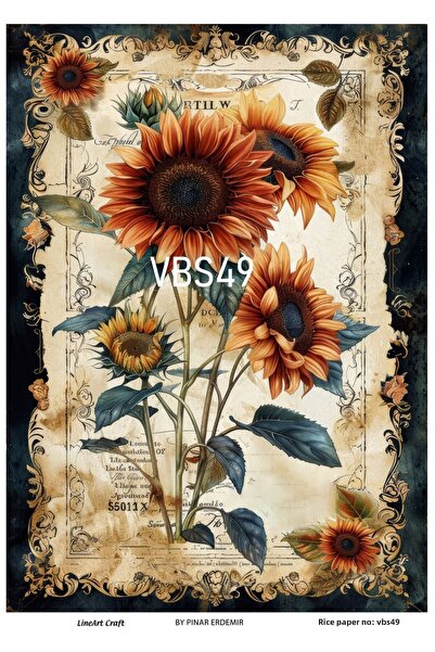 LİNEART سلسلة VBS49 باللون الأزرق الداكن - ديكوباج نحاسي منقوش بالزهور الزرقا...