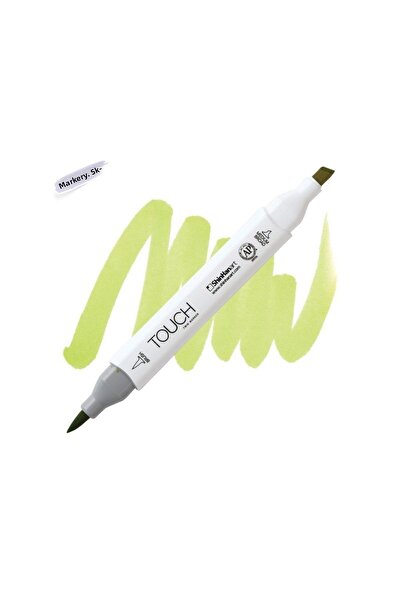 Shinhan Art Touch Twin Brush Pen : Double Sided Marker : Gy48 Yellow Green