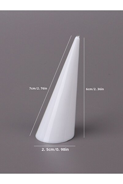 Choice حامل عرض الحلقات المخروطي المثلث المصنوع من الأكريليك الشفاف للبيع بال...