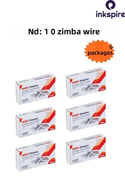 inkspire 6 عبوات من أسلاك التيلة البيضاء - 1000 قطعة صغيرة الحجم باللون الرمادي