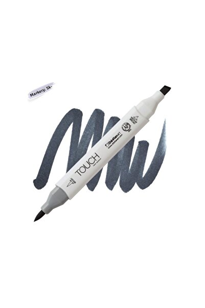 Shinhan Art قلم فرشاة Touch Twin: قلم تحديد مزدوج الجوانب: Cg9 رمادي رائع