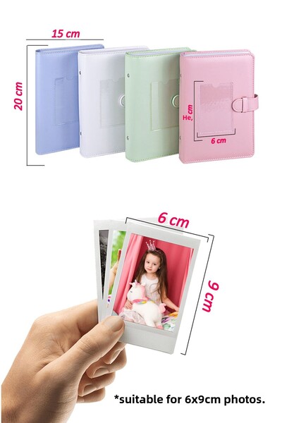 Nobbystar Instax 193 Photo Capacity White Polakart Pocket Photo Album