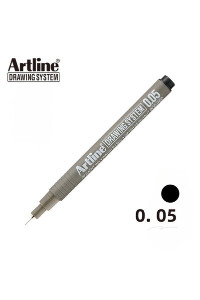 artline 0.05 mm Black Drawing Pen for Technical and Precision Drawing - Drawing System 2305