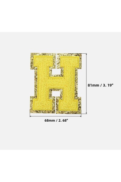 arredamento ملصق أصفر متوافق مع الترمس على شكل حرف H