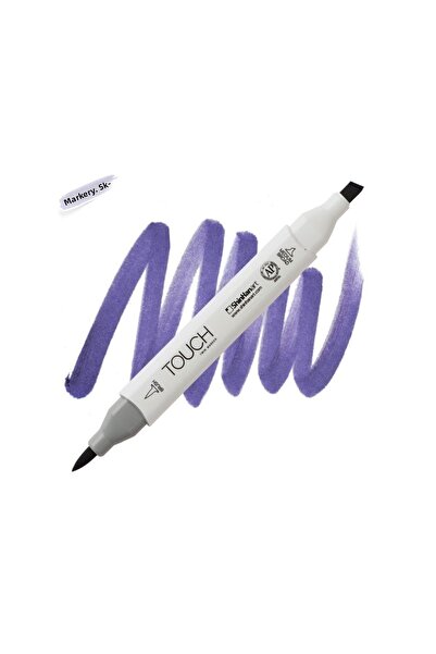 Shinhan Art Touch Twin Brush Pen : Double Sided Marker : Pb274 Violet Dark