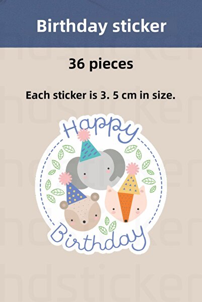 hdsticker 36 قطعة من ملصقات عيد الميلاد السعيدة مجموعة ملصقات عيد الميلاد P1