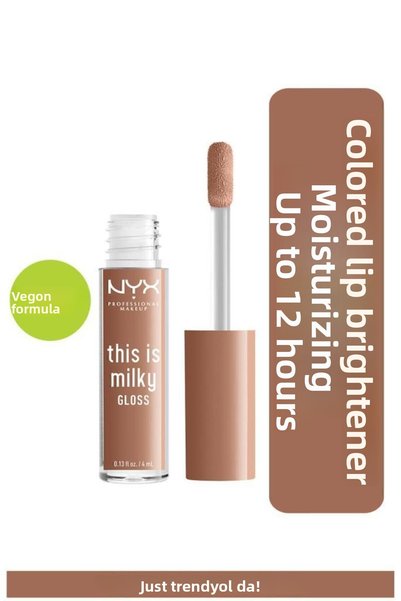 NYX Professional Makeup هذا هو ملمع الشفاه ميلكي جلوس كوكيز آند ميلك