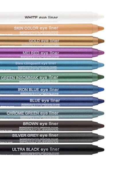TREND Neon Colored Ultra Oily 12-Piece Eye Liner Series/ Ultra-Oily-Colored
