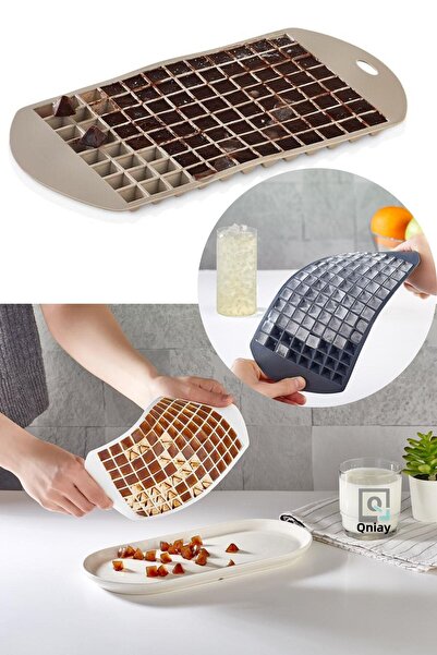 QNİAY Practical 96-Piece Mini Pyramid Shaped Silicone Ice Box Mini Series Ice...