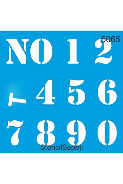 StencilSepeti Numbers Pattern - Stencil Pattern Template - No Returns