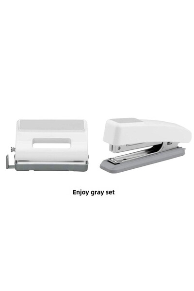 Mas Paper Punch 10 Sheets and Staples - Gray No:10