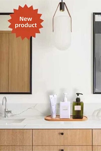 sweenhome 2 Pieces Bamboo Oval Presentation Plate - Oil Bowl - Snack Bowl - Spice Bowl Stand