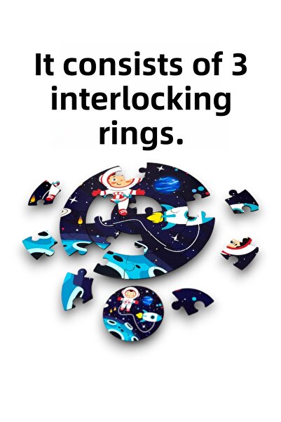 Karter İnovasyon Planets Puzzle, Wooden Solar System Puzzle, Mega Size Space Puzzle, Educational Puzzle