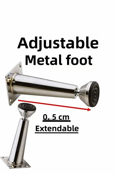 ÇEÇEN HOME (2 ΤΕΜ.) Τραπεζάκι σαλονιού Έπιπλα Πουφ Ζιγκόν Μεταλλικό Πόδι Ρυθμ...