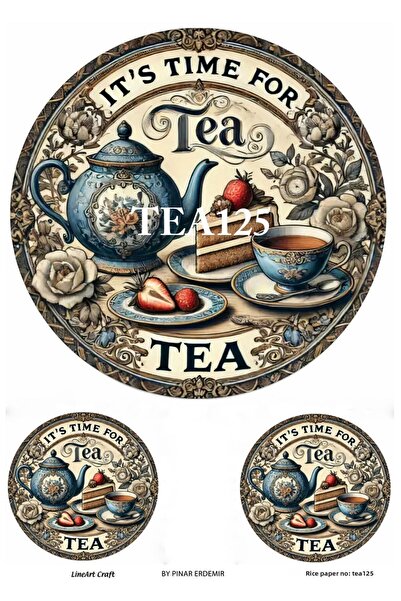 LİNEART ورق تقطيع الأرز من سلسلة TEA مقاس 29 × 42 سم رقم: TEA125