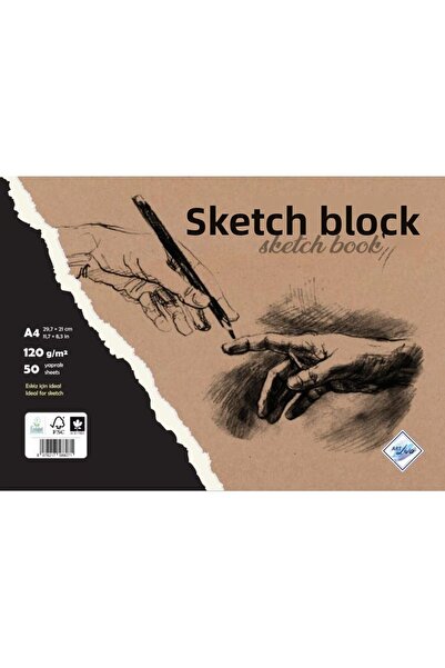 ART Caiet de schițe și desen Liva Spiral 50 de coli A4 120gr