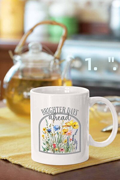 Piktorya كوب مطبوع عليه أيام أكثر إشراقًا