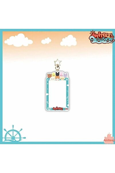 Kpop Dünyasi ATEEZ Aniteez Σκληρό κάλυμμα Κάτοχος κάρτας/Μπρελόκ