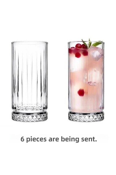 KAVEH أوسلو 6 قطع أكواب مشروبات غازية طويلة