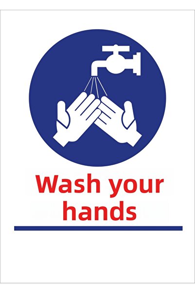 Burada Medikal ve Reklam ملصق يدوي للتحذير من التحذير، لافتة تحويل مقاس 25 × ...