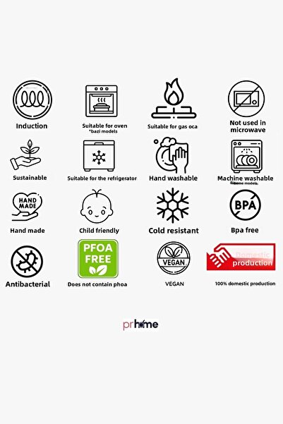 PR HOME Forte Red Enamel Frying Pan 22 cm