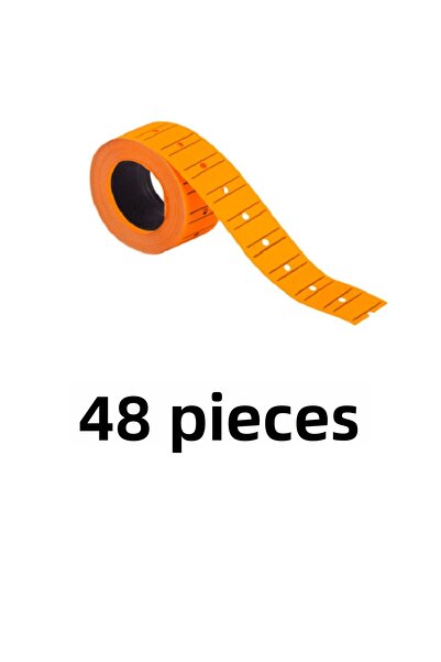 KRAF 48 Pieces 12X21 Motex Phosphorescent Orange Price Tag