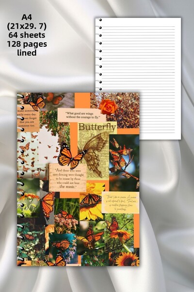 daily notebook دفتر ملاحظات مدرسي مقاس 64 صفحة مقاس A4 - بخطوط وحلول تحت عنوا...