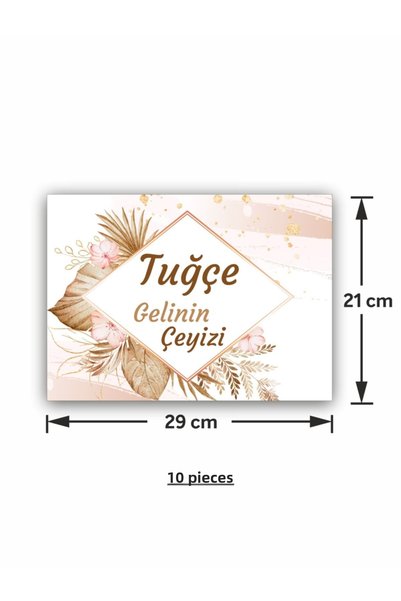 Partini Tasarlat Dowry Pendant Label - Sticker - 10 Pieces