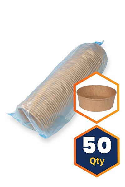 OREGO وعاء طعام كرتوني كرافت 550 مل - 50 قطعة