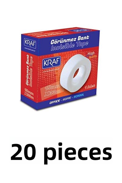 KRAF 20 Pieces 19mm x 33 meters Invisible Tape Tracing Tape