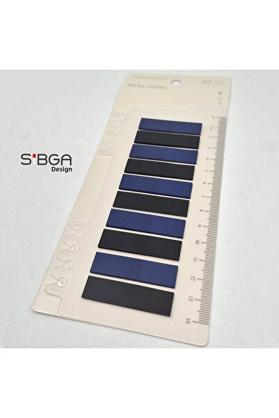 sibga tasarım Transparent Colored Post-It Note Paper - 200 Sheets Bookmark Sticker