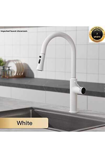OEM New Model Spiral Kitchen Sink Faucet - Brushed White Fountain, 7 Years Wa...