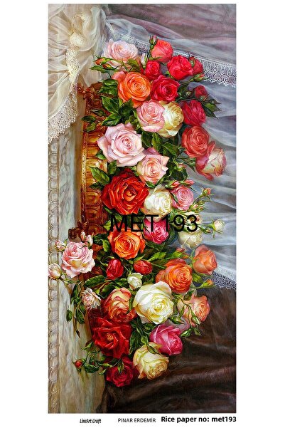 LİNEART Lineart Brass Decopage Paper 30X66 No:Met193