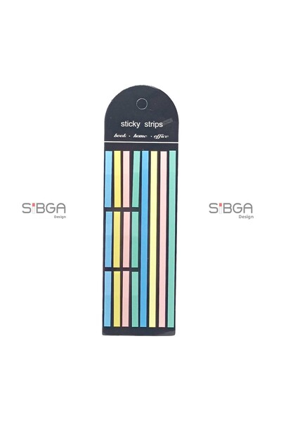 sibga tasarım Fâșie lungă subțire, culoare transparentă Postit Post-it Post I...
