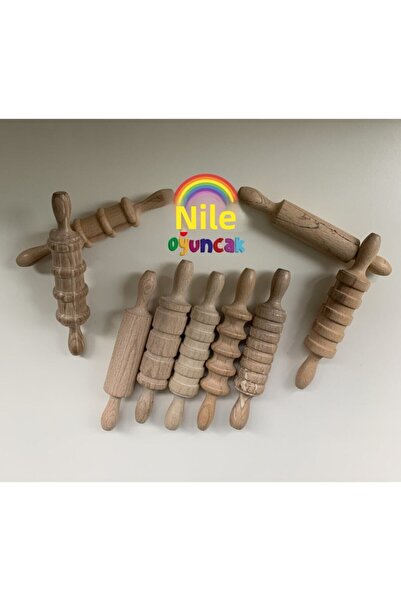 niloyuncak Wooden Dough Roller Set of 5
