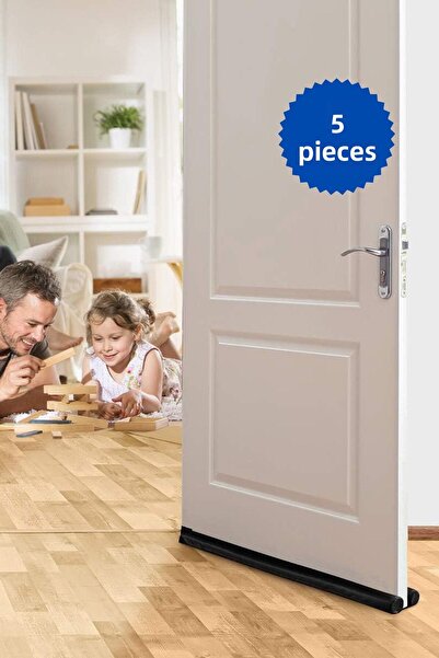 joseki 5 Pieces Door Mat Windshield Under Door Threshold Gap Closure Preventing Cold Wind Insulation Sponge