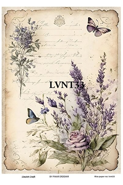 LİNEART ورق ديكوباج نحاسي مقاس 29X42 سم LVNT33