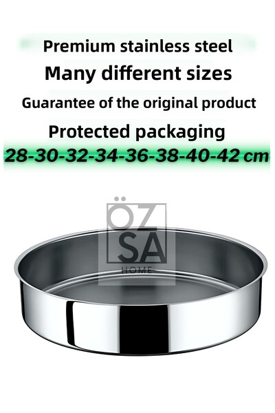 ÖzSa Home 8 Piece Stainless Steel Round Baking Tray Set