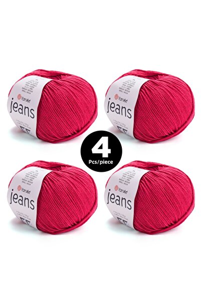 Yarnart حبل جينز محبوك - 51 - عبوة من 4 قطع